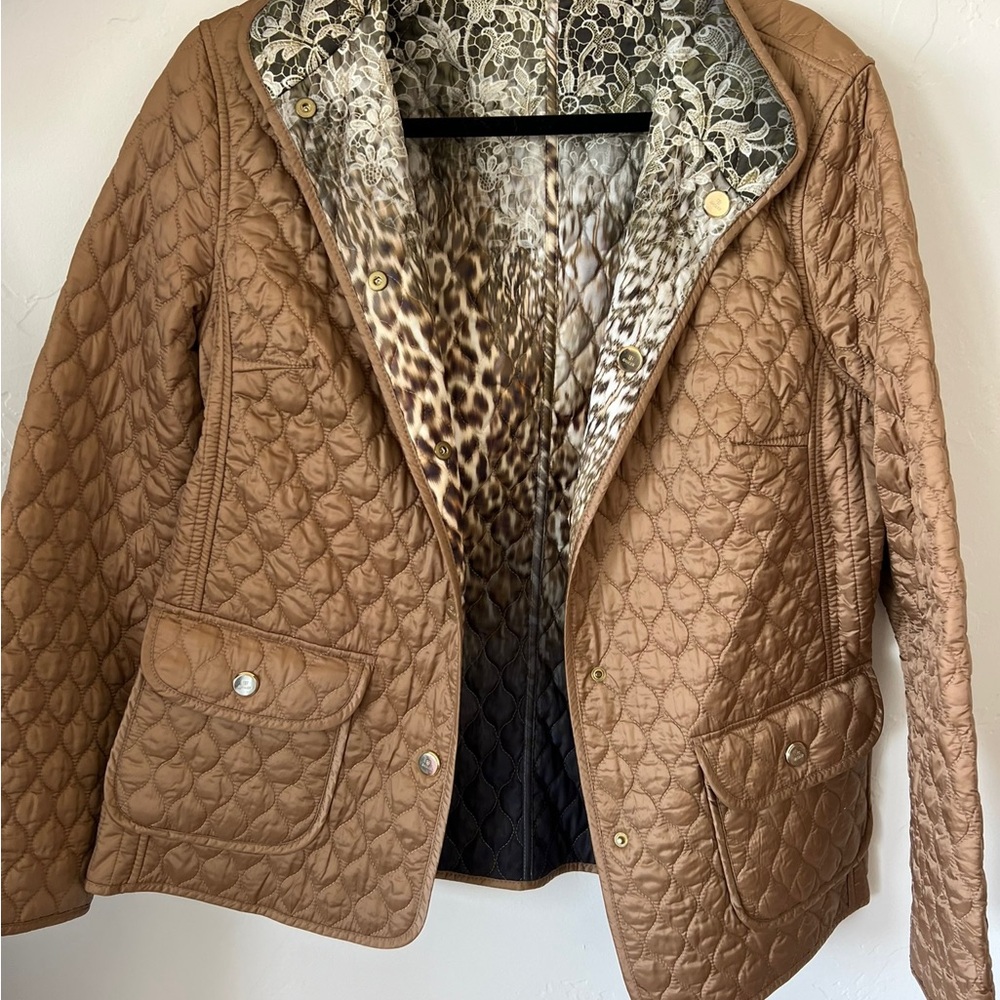 Brown Quilted Women's Jacket